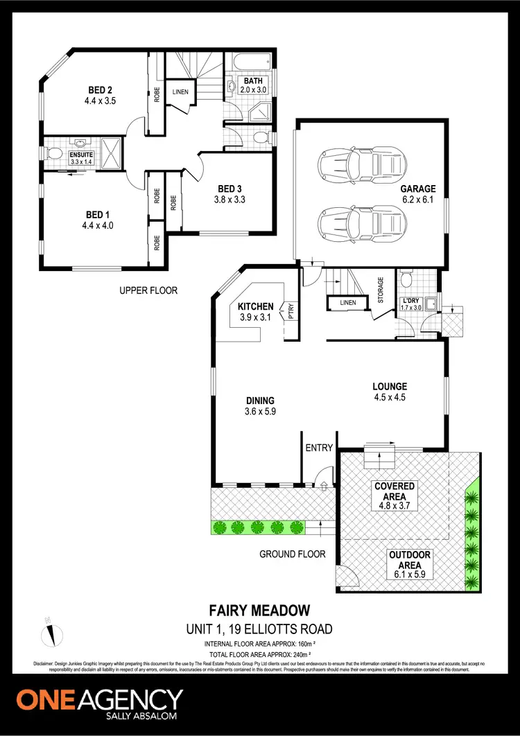 Floorplan of Homely townhouse listing, 1/19 Elliotts Road, Fairy Meadow NSW 2519