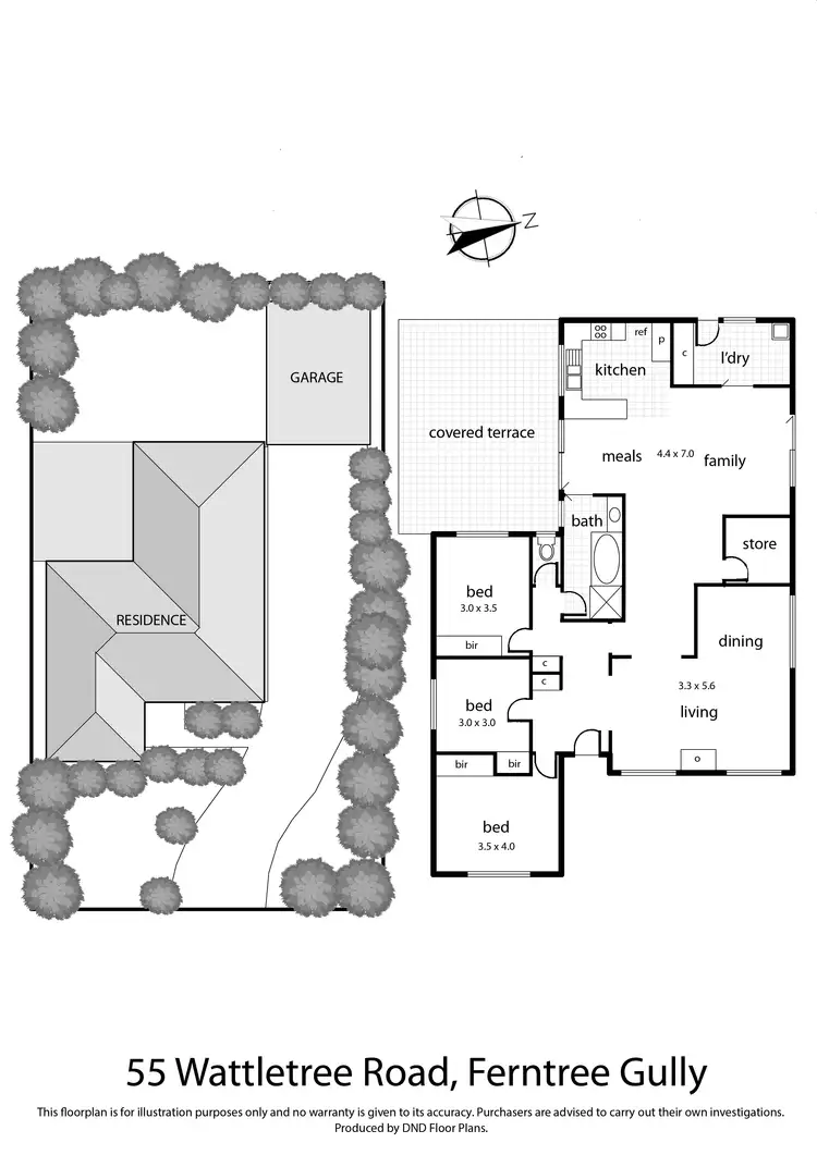 Floorplan of Homely house listing, 55 Wattletree Road, Ferntree Gully VIC 3156