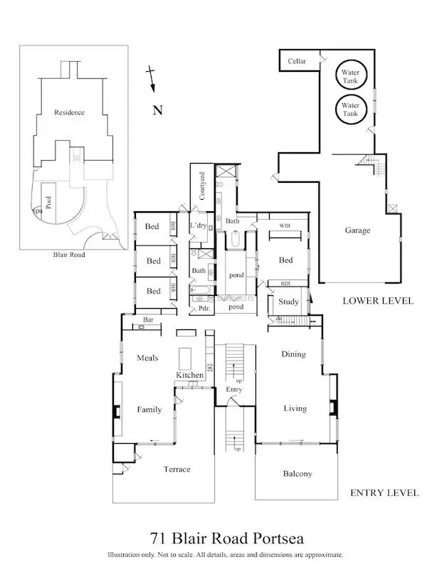 Floorplan of Homely house listing, 71 Blair Road, Portsea VIC 3944