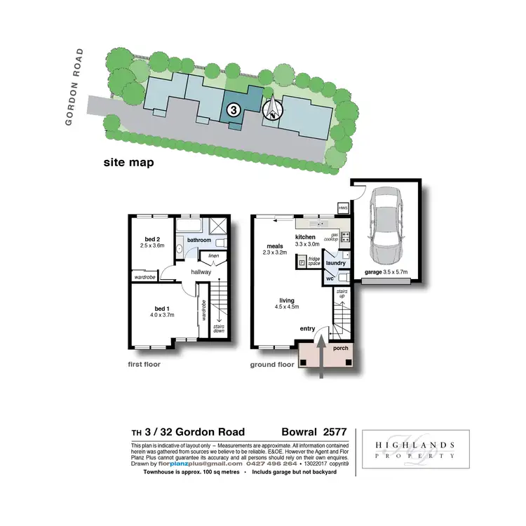 Floorplan of Homely townhouse listing, 3/32 Gordon Road, Bowral NSW 2576