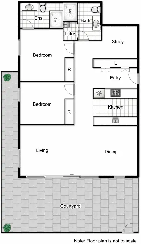 Floorplan of Homely apartment listing, 104/9 Watkin Street, Bruce ACT 2617