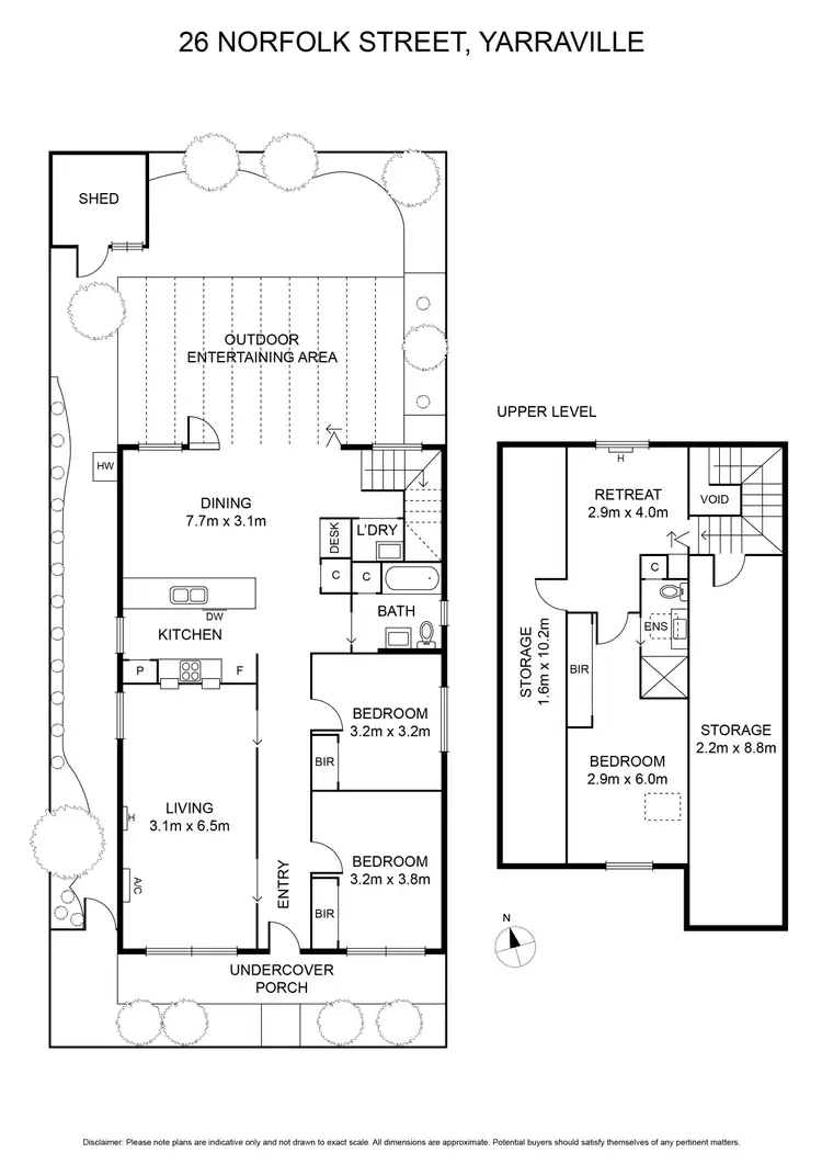 Floorplan of Homely house listing, 26 Norfolk Street, Yarraville VIC 3013