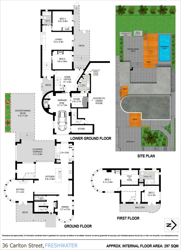 Floorplan of Homely house listing, 36 Carlton Street, Freshwater NSW 2096