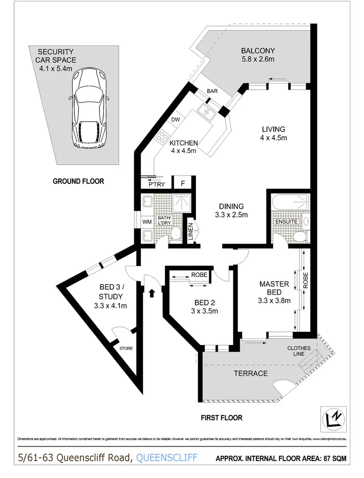 Floorplan of Homely apartment listing, 5/61-63 Queenscliff Road, Queenscliff NSW 2096