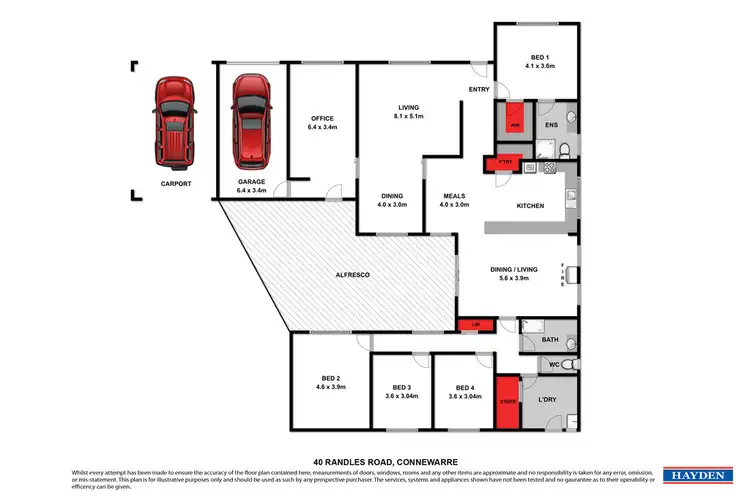 Floorplan of Homely house listing, 40 Randles Road, Connewarre VIC 3227