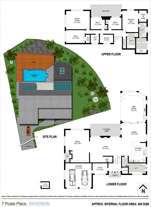 Floorplan of Homely house listing, 7 Poate Place, Davidson NSW 2085