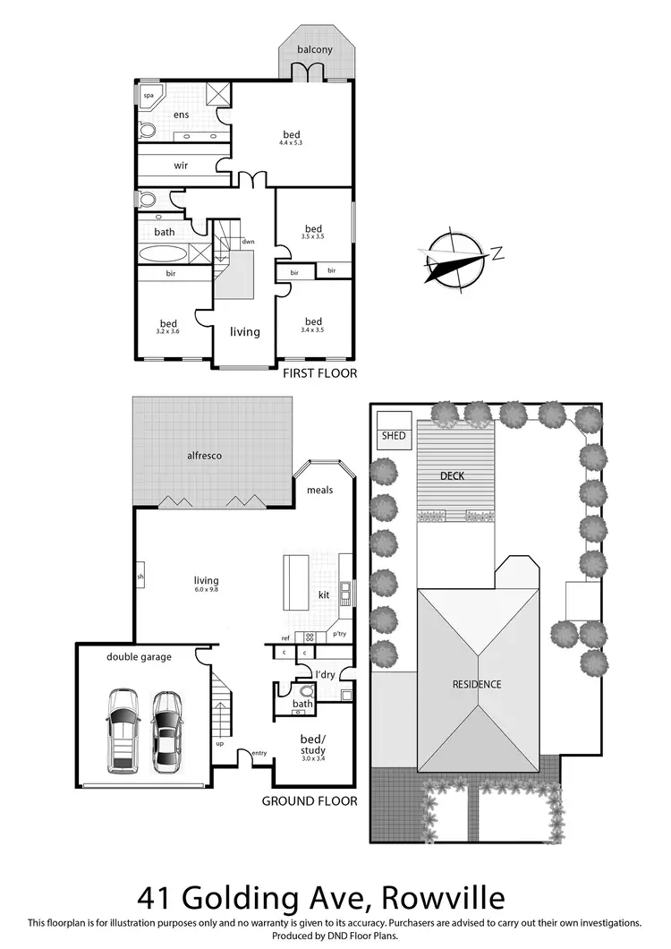 Floorplan of Homely house listing, 41 Golding Avenue, Rowville VIC 3178