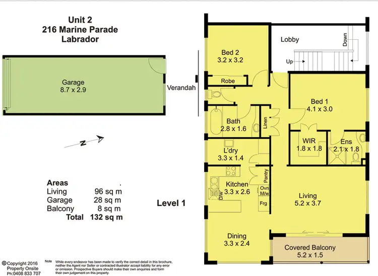 Floorplan of Homely unit listing, 2/216 Marine Parade, Labrador QLD 4215