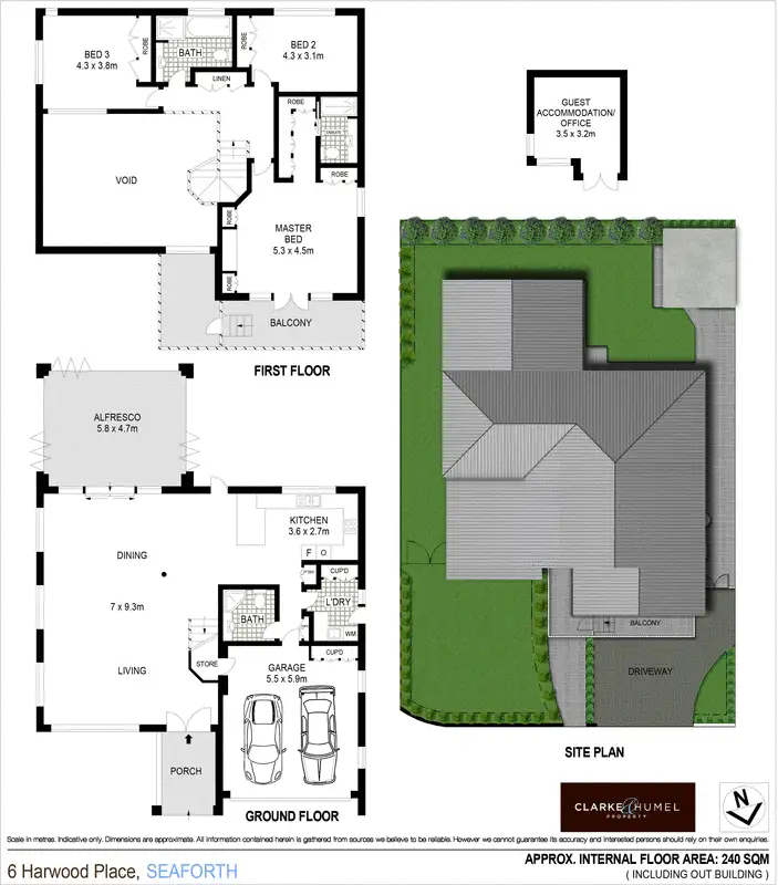 Floorplan of Homely house listing, 6 Harwood Place, Seaforth NSW 2092