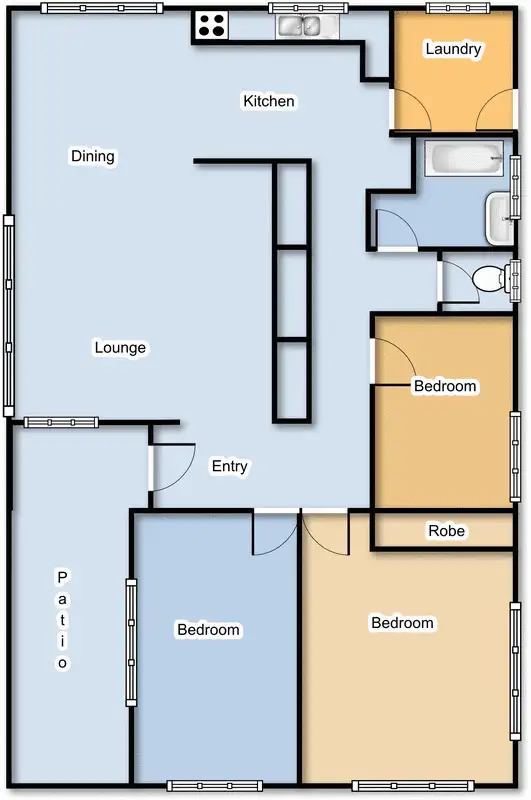 Floorplan of Homely house listing, 48 Warramoo Crescent, Narrabundah ACT 2604