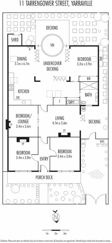 Floorplan of Homely house listing, 11 Tarrengower Street, Yarraville VIC 3013