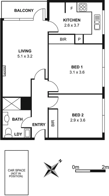 Floorplan of Homely apartment listing, 18/172 Princes Street, Carlton North VIC 3054