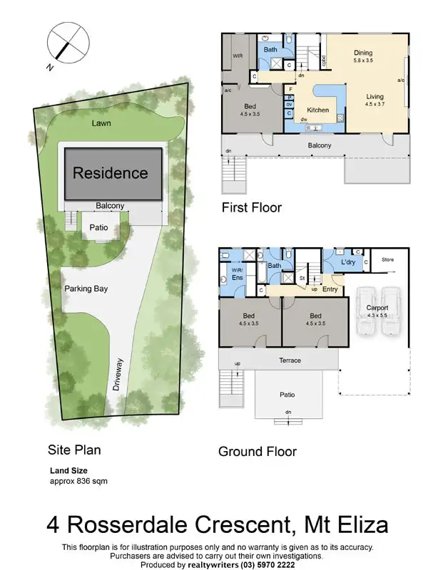 Floorplan of Homely house listing, 4 Rosserdale Crescent, Mount Eliza VIC 3930