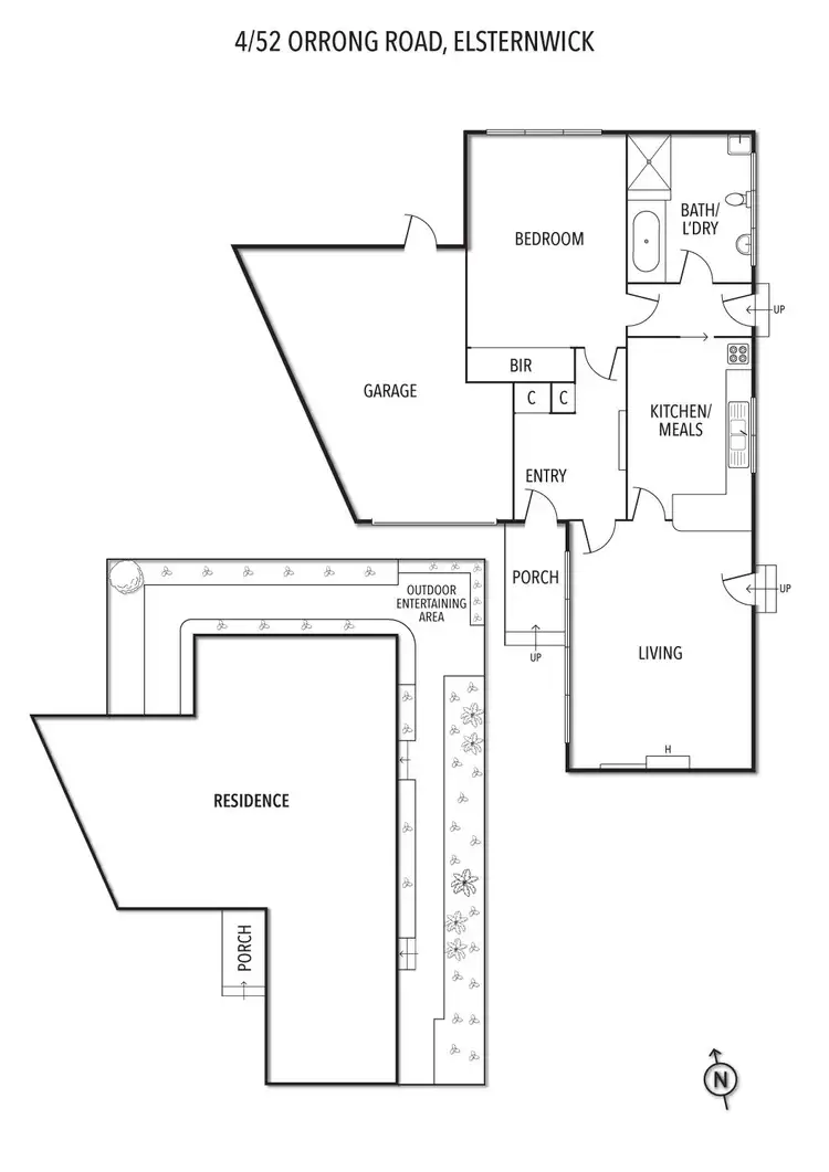 Floorplan of Homely unit listing, 4/52 Orrong Road, Elsternwick VIC 3185