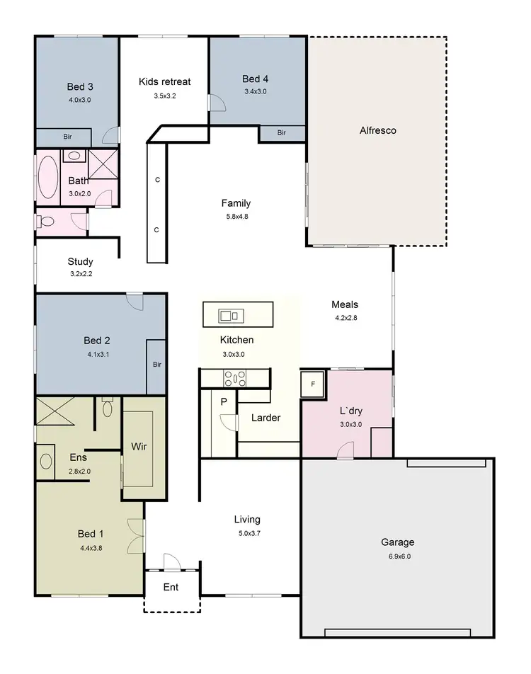 Floorplan of Homely house listing, 27 Grand Junction, Miners Rest VIC 3352