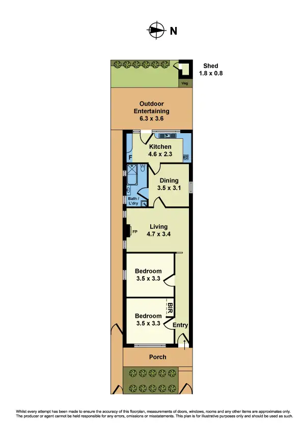 Floorplan of Homely house listing, 59 Alma Terrace, Newport VIC 3015