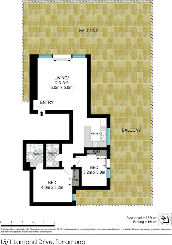 Floorplan of Homely apartment listing, 15/1 Lamond Drive, Turramurra NSW 2074