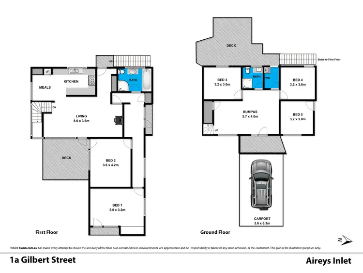 Floorplan of Homely house listing, 1 Gilbert Street, Aireys Inlet VIC 3231