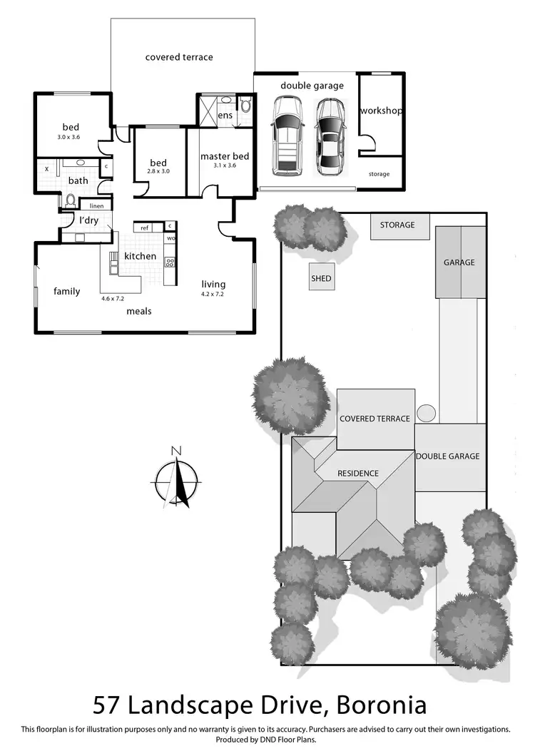 Floorplan of Homely house listing, 57 Landscape Drive, Boronia VIC 3155