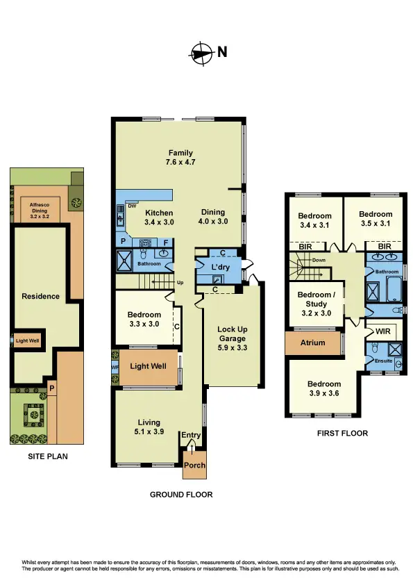 Floorplan of Homely townhouse listing, 64 Truman Street, South Kingsville VIC 3015