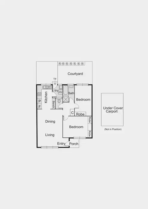 Floorplan of Homely unit listing, 2/35 Flinders Street, Mentone VIC 3194