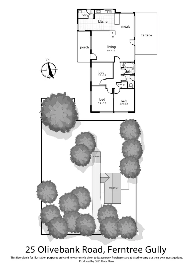 Floorplan of Homely house listing, 25 Olivebank Road, Ferntree Gully VIC 3156