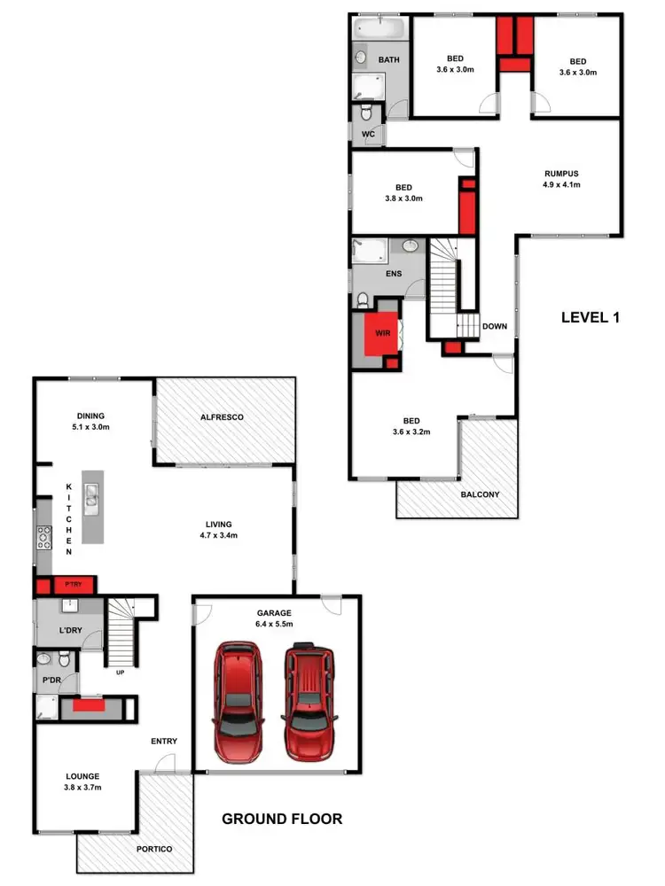 Floorplan of Homely house listing, 6 Shelburn Way, Ocean Grove VIC 3226