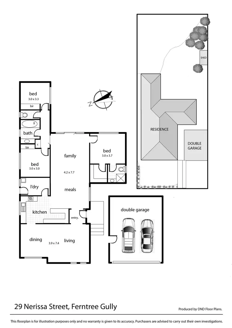 Floorplan of Homely house listing, 29 Nerissa Street, Ferntree Gully VIC 3156