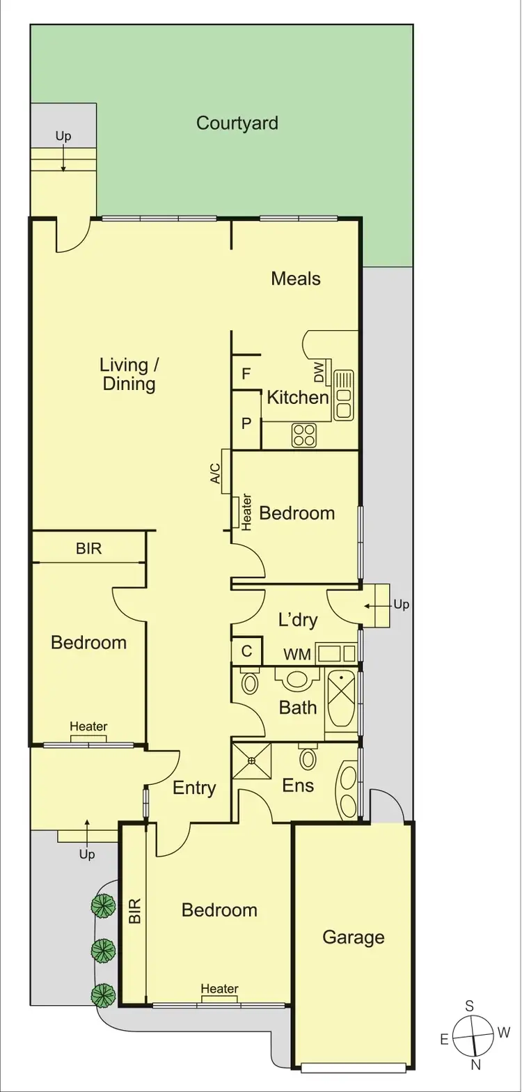 Floorplan of Homely villa listing, 3/486 Glen Eira Road, Caulfield VIC 3162