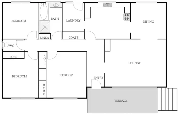 Floorplan of Homely house listing, 10 Dalabon Crescent, Waramanga ACT 2611