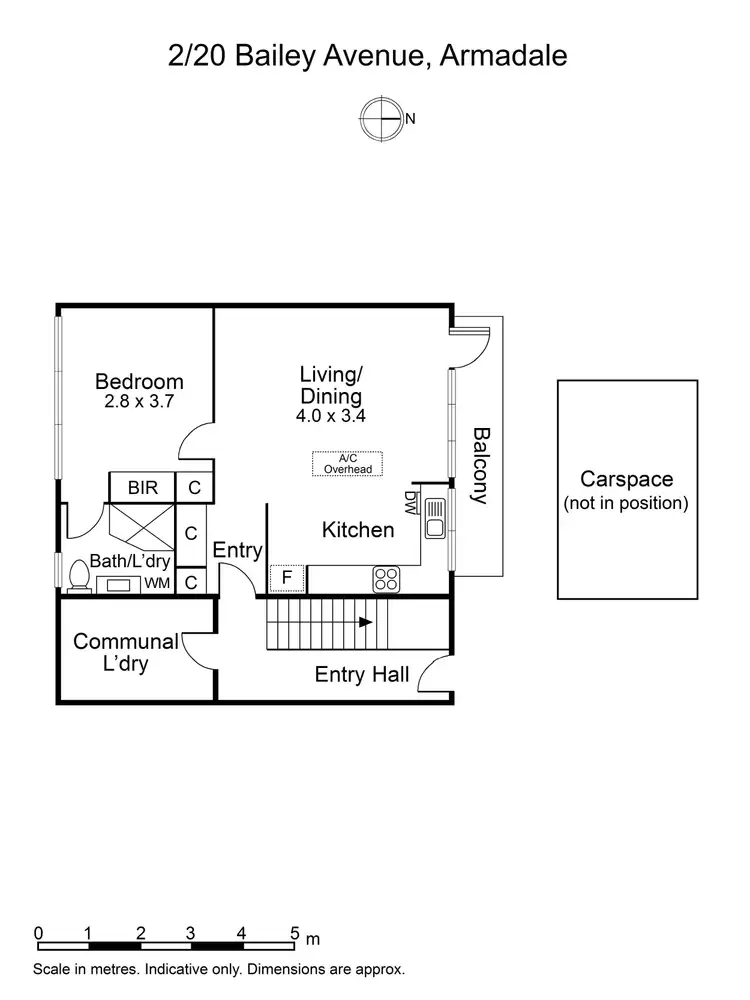 Floorplan of Homely apartment listing, 2/20 Bailey Avenue, Armadale VIC 3143