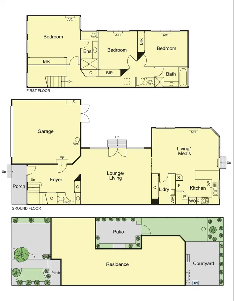 Floorplan of Homely townhouse listing, 24a Rosanna Street, Carnegie VIC 3163