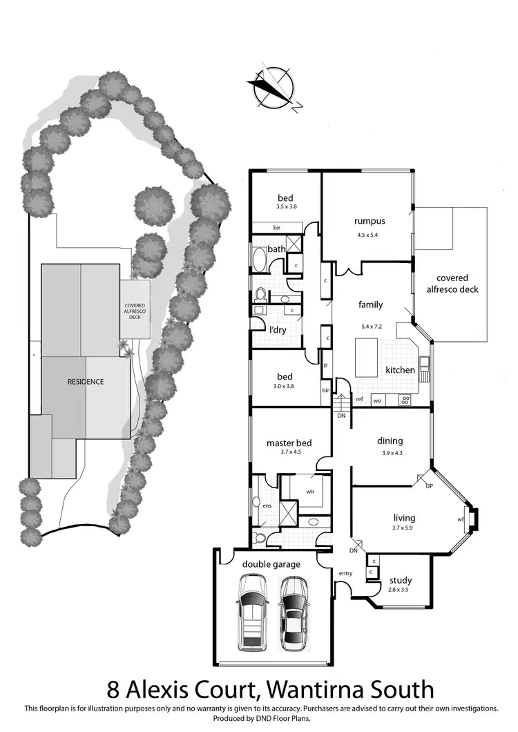Floorplan of Homely house listing, 8 Alexis Court, Wantirna South VIC 3152