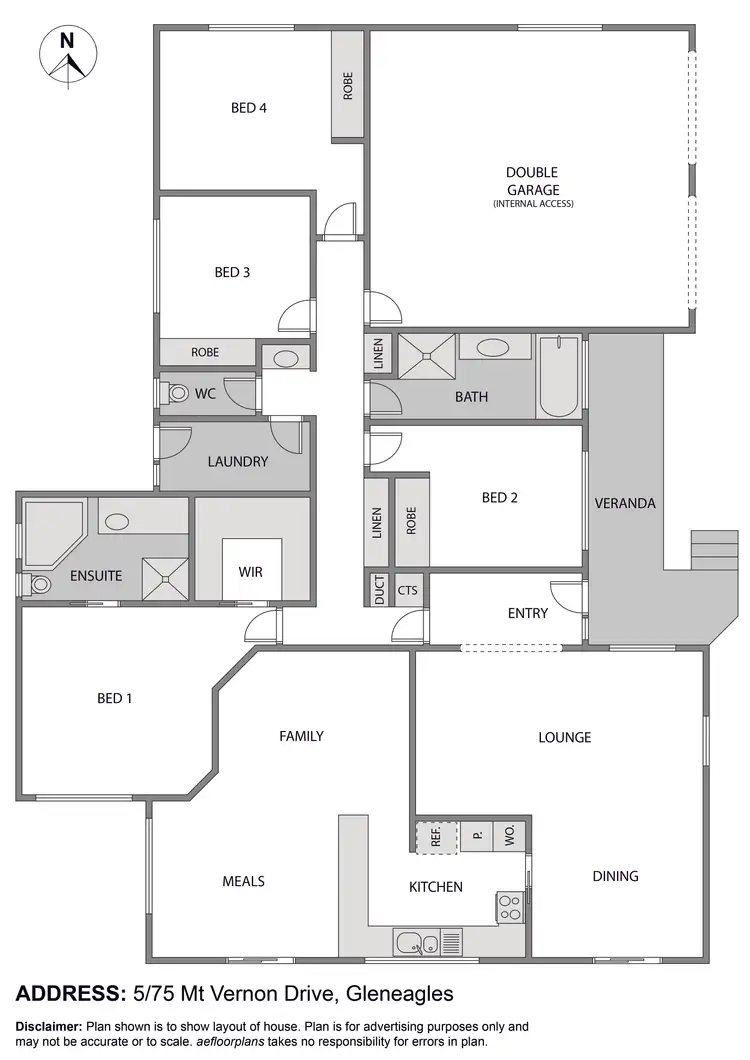 Floorplan of Homely townhouse listing, 5/75 Mount Vernon Drive, Kambah ACT 2902