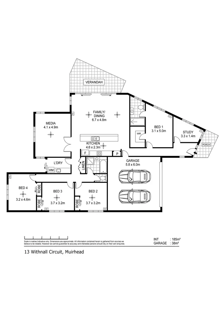Floorplan of Homely house listing, 13 Withnall Circuit, Muirhead NT 810