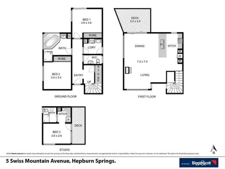 Floorplan of Homely house listing, 5 Swiss Mount Avenue, Hepburn Springs VIC 3461
