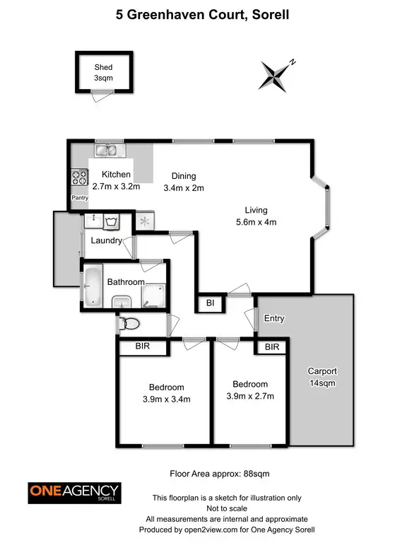 Floorplan of Homely house listing, 5 Greenhaven Court, Sorell TAS 7172