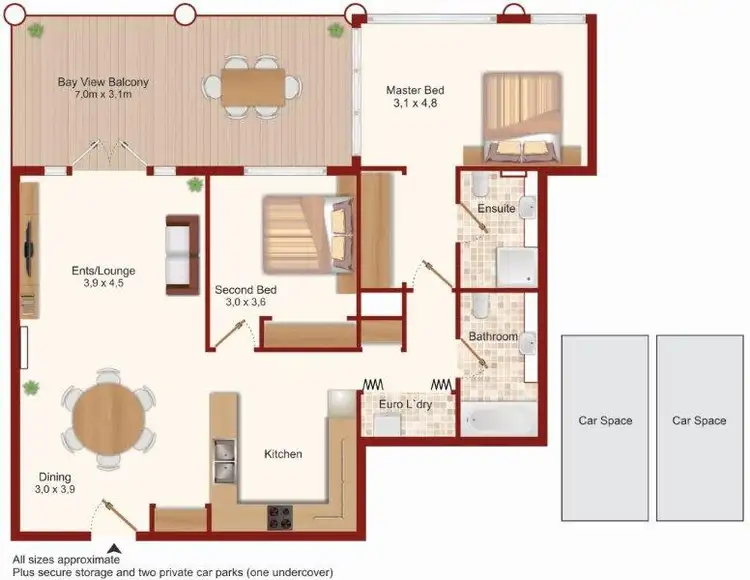 Floorplan of Homely house listing, 15/5 Tanti Avenue, Mornington VIC 3931