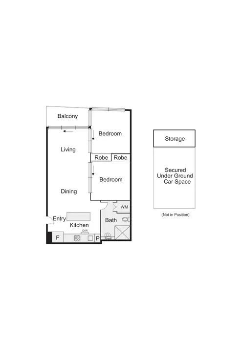 Floorplan of Homely apartment listing, 104/25 Pickles Street, Port Melbourne VIC 3207