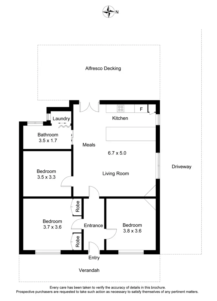 Floorplan of Homely house listing, 307 Peel Street North, Ballarat VIC 3350