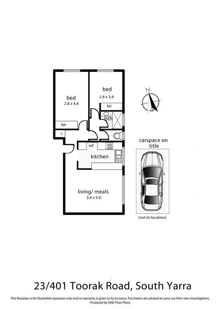 Floorplan of Homely unit listing, 23/401 Toorak Road, South Yarra VIC 3141