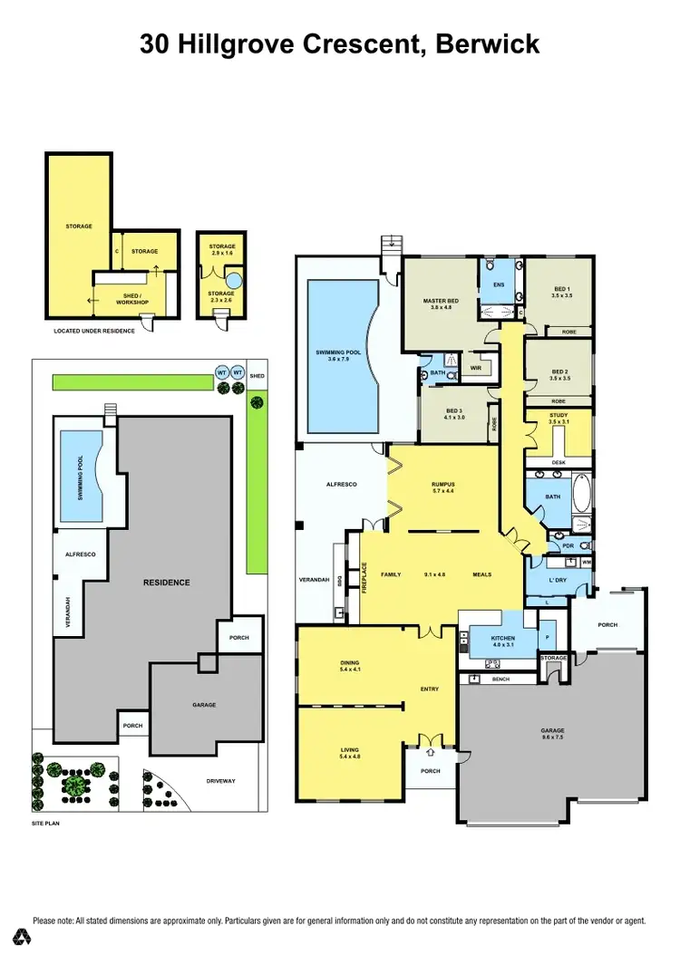 Floorplan of Homely house listing, 30 Hillgrove Crescent, Berwick VIC 3806