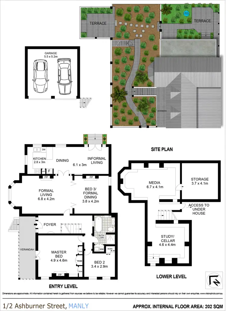 Floorplan of Homely apartment listing, 1/2 Ashburner Street, Manly NSW 2095