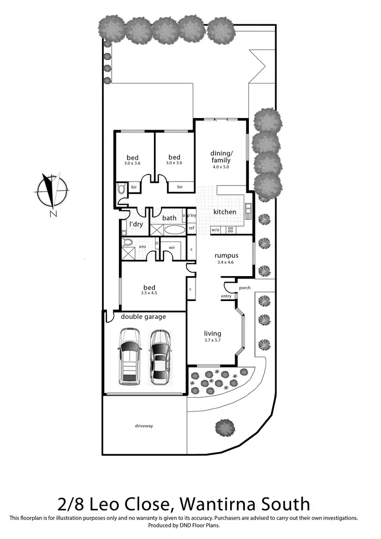 Floorplan of Homely house listing, 2/8 Leo Close, Wantirna South VIC 3152