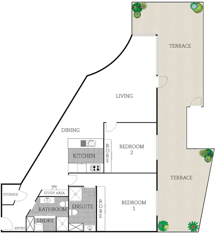 Floorplan of Homely apartment listing, 11/77 Northbourne Avenue, Turner ACT 2612