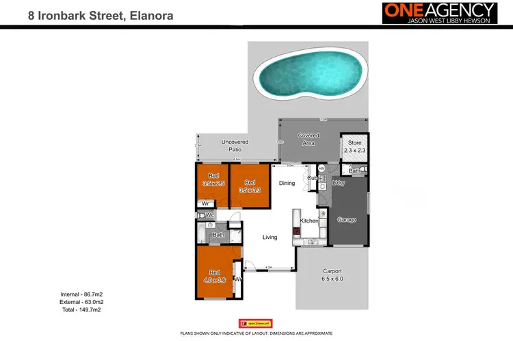 Floorplan of Homely house listing, 8 Ironbark Street, Elanora QLD 4221