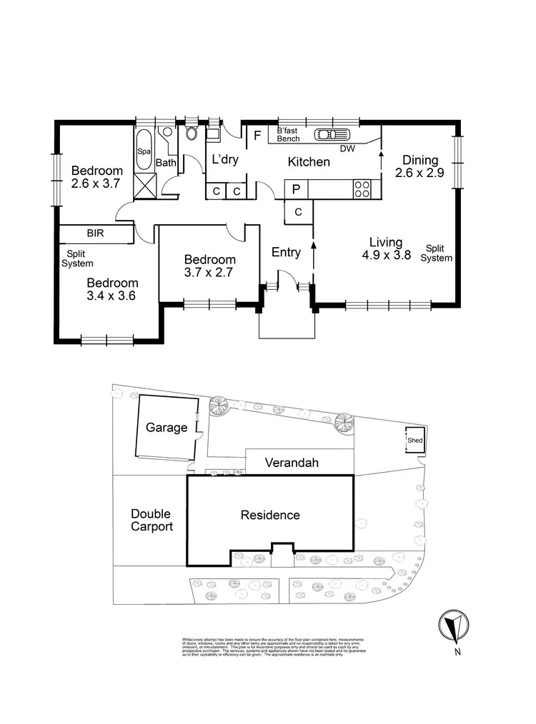 Floorplan of Homely house listing, 2 Metcalf Place, Epping VIC 3076