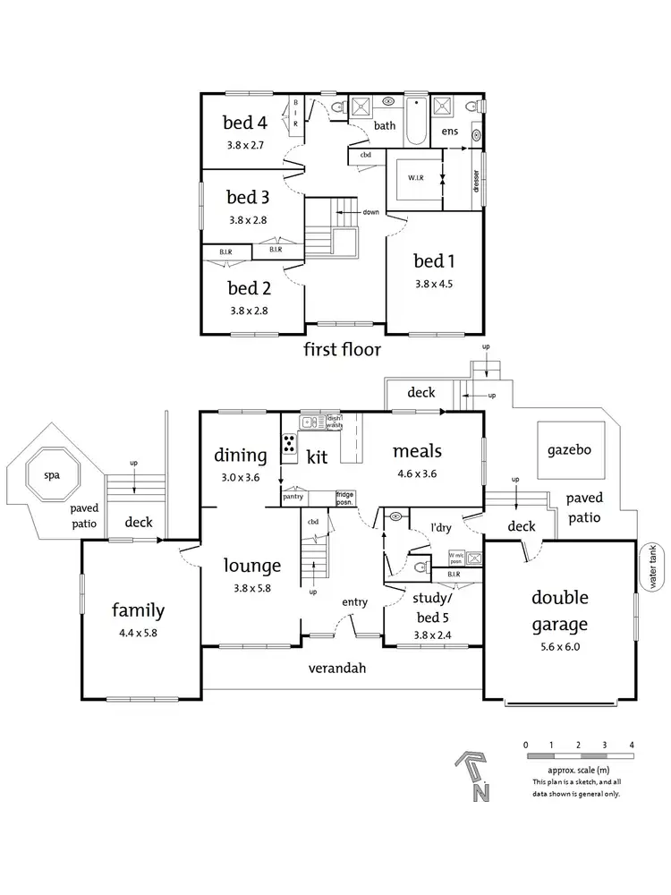Floorplan of Homely house listing, 28 Ballamore Crescent, Doncaster VIC 3108