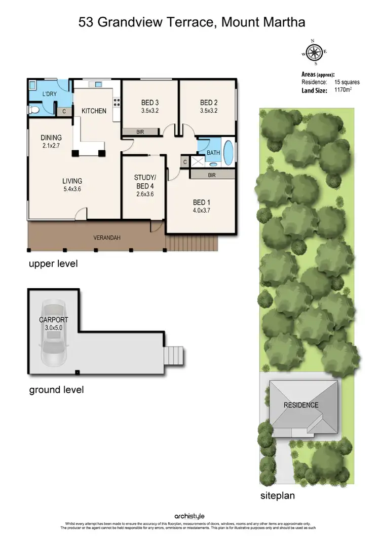 Floorplan of Homely house listing, 53 Grandview Terrace, Mount Martha VIC 3934