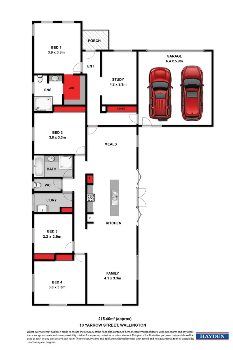 Floorplan of Homely house listing, 10 Yarrow Street, Ocean Grove VIC 3226